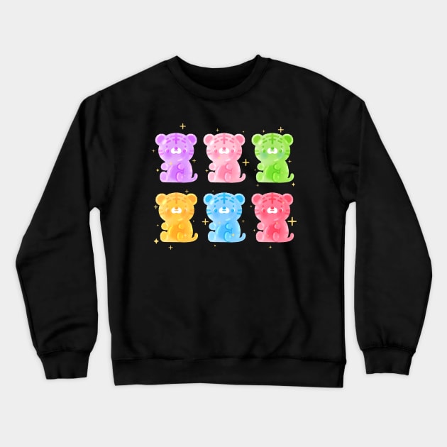 Tiger Gummy Candy Crewneck Sweatshirt by pinkginkgo